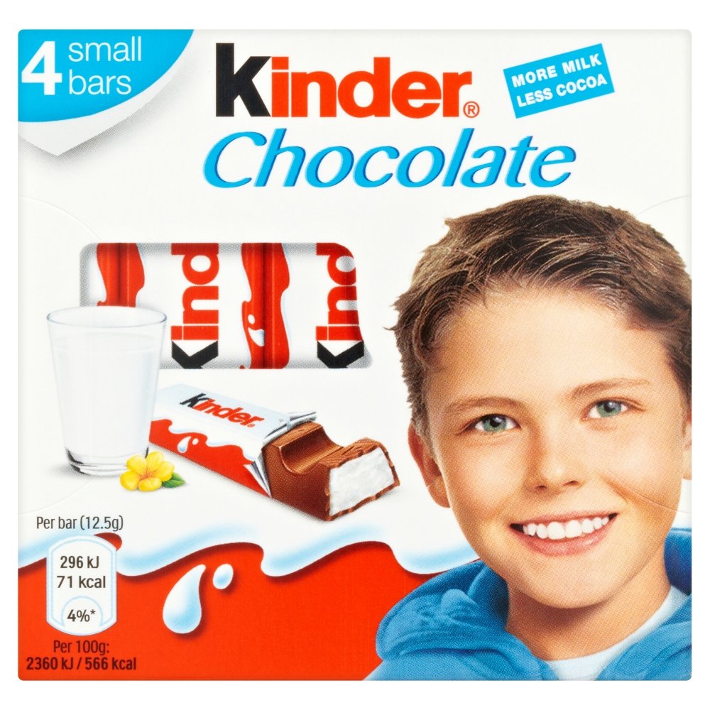 Шоколад kinder t4 50г